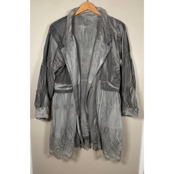 Victorian Trading Company Smoked Lace Fine Corduroy Jacket size 1x/2x - Picture 3 of 12